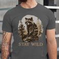 Stay Wild Raccoon Lover Tee - Cottagecore Vintage Style