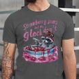 Strawberry Jam Raccoon Unisex T-Shirt - Whimsical Design