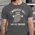 Trash Panda Raccoon Gym T-Shirt | Unisex Longline Jersey | Fun Workout Wear