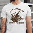 Not My Trash Not My Dumpster Sarcastic Raccoon Unisex Jersey T-Shirt