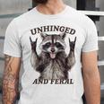 Raccoon Retro T-Shirt - Summer Unisex Feral Design