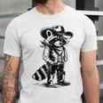 Raccoon Western Unisex Jersey T-Shirt - Cowboy & Cowgirl Style
