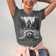 Raccoon & Bigfoot Selfie Unisex T-Shirt | Fun Graphic Tee