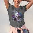 Raccoon Howling At Moon Unisex Jersey T-Shirt - Animal Lover's Dream