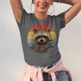 Retro Raccoon Sunset Unisex T-Shirt - Vintage Appeal for Nature Lovers