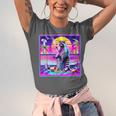 Vaporwave Raccoon Retrowave Synthwave Raccoon Meme Unisex Jersey T-Shirt