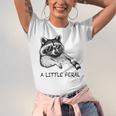 Raccoon & Moon Graphic Unisex Jersey T-Shirt | Cute Animal Design