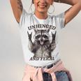 Raccoon Unhinged And Feral Retro Raccoon Feral Summer Unisex Jersey T-Shirt