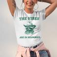 The Vibes Are In Shambles Sarcastic Raccoon Cowboy Unisex Jersey T-Shirt