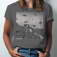 Alien UFO Raccoon Unisex Jersey T-Shirt