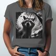Raccoon & Alien UFO Vintage Tee - Unisex Fun Shirt For Raccoon Fans