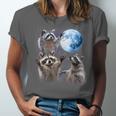 Raccoon Moonlight Howl Unisex T-Shirt | Rustic Wildlife Charm