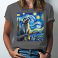Raccoon Starry Night Art | Unisex T-Shirt | Van Gogh Inspired