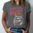Raccoon Themed Unisex T-Shirt - Fun Strawberry Jam Design