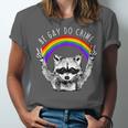 Raccoon Unisex T-Shirt - Fun LGBTQ Pride Rainbow Tee