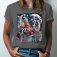 Three Racoon Moon Unisex T-Shirt – Humorous Cursed Meme