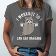 Trash Panda Raccoon Gym T-Shirt | Unisex Longline Jersey | Fun Workout Wear