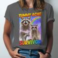 Tummy Ache Survivor Raccoon Unisex Tee - Comfort & Fun