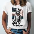 Raccoon Cowboy Unisex T-Shirt | Vintage Western Country Style