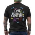 100 Days Happy 100Th Day Of School One Hundred Days Later Men's T-shirt Back Print