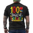 100 Days Of Kindergarten School 100Th Days Of School Men's T-shirt Back Print