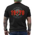 1970Intage Birthday Rock And Roll Heavy Metal T-Shirt mit Rückendruck