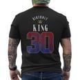 30Th Birthday King Crown 30 Years Bday For Men T-Shirt mit Rückendruck