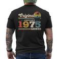 50Th Birthday Man Januaryintage 1975 T-Shirt mit Rückendruck