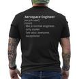 Aerospace Engineer Definition Description Camiseta Hombre Estampado Espalda