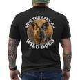 African Wild Dog Save African Wild Dog Men's Back Print T-Shirt