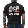 Ahle Sausage Sayings North Hessen Dialect Awl Sausage T-Shirt mit Rückendruck