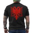 Albanian Flag Albania Eagle Shqip Shqiponja Albania T-Shirt mit Rückendruck