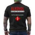 Alcohol Control Bitte Hier Blasiges Sauf Party T-Shirt mit Rückendruck