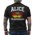 Alice For Germany T-Shirt mit Rückendruck