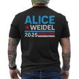 Alice Weidel Fan Item German Chancellor 2025 Alice Weidel Blue T-Shirt mit Rückendruck