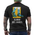 Alman With Sandals For Friends & Colleagues T-Shirt mit Rückendruck