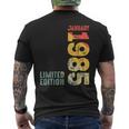 Año 1985 Enero 1985 Retro 1985Intage 1985 Desde 1985 Camiseta Hombre Estampado Espalda