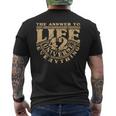 Answer To Life Universe And Everything 42 Is Sense Of Life T-Shirt mit Rückendruck