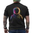 Astronaut Motif Illustration Astronaut T-Shirt mit Rückendruck