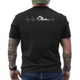 Athlète Natation Plonger Nager Battement De Coeur Nageur T-shirt imprimé au dos