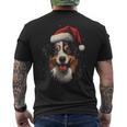 Australian Shepherd Hund Hunde Weihnachten Gassi Hundefan T-Shirt mit Rückendruck