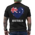 Australische Australien-Flagge T-Shirt mit Rückendruck