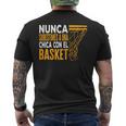 Baloncesto Una Chica Con El Basket Divertido Basketball Camiseta Hombre Estampado Espalda