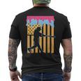 Baseball Drip Bat Boys Ice Cream American Flag 4Th Of July Men's T-shirt Back Print