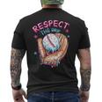 Baseball Drip For Boys Ice Cream Respect The Drip Baseball Men's T-shirt Back Print