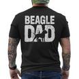 Beagle Dad Dog Lover Beagle Father Dog Owner Men's Back Print T-Shirt