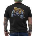 Bearded Dragons Playingideo Game Reptile Pagona Gamers T-Shirt mit Rückendruck