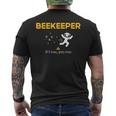 Beekeeper If I Run You Run Beekeeping Bee Hive Owner Men's Back Print T-Shirt