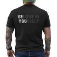 Believe In Yourself Motivational Quote Inspiration Positive Men's T-shirt Back Print