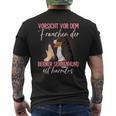 Bernese Mountain Dog Orsichtor Dem Frauchen T-Shirt mit Rückendruck